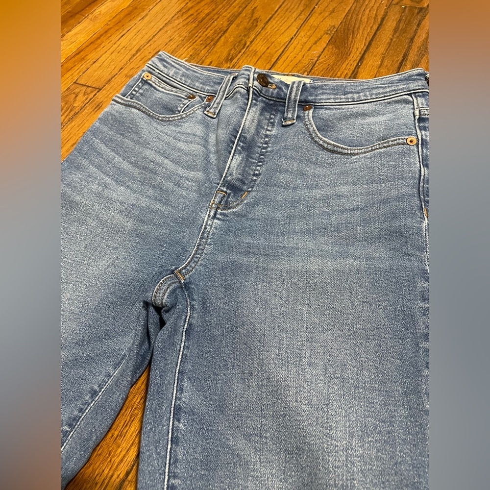Madewell Cali Boot Medium Wash Denim | Size 26 - Picture 3 of 9